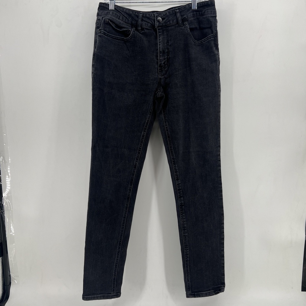 Elwood Mens Jeans Black Size 34 Straight Leg Denim Adult Cotton